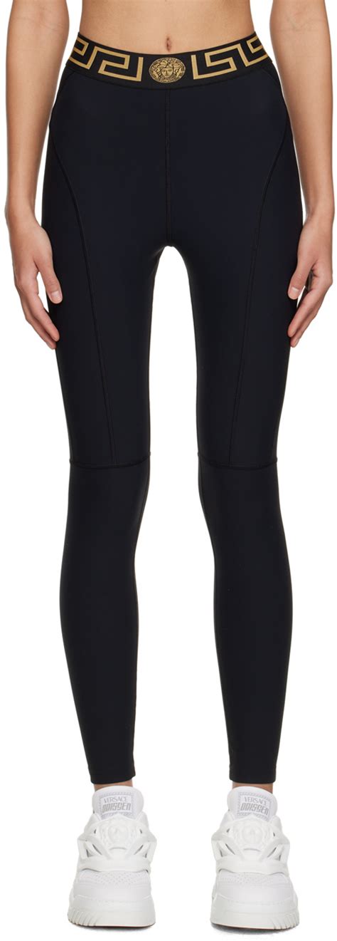 versace legging sale|Versace greca border leggings.